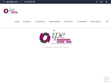 Tablet Screenshot of ipe-paris.com